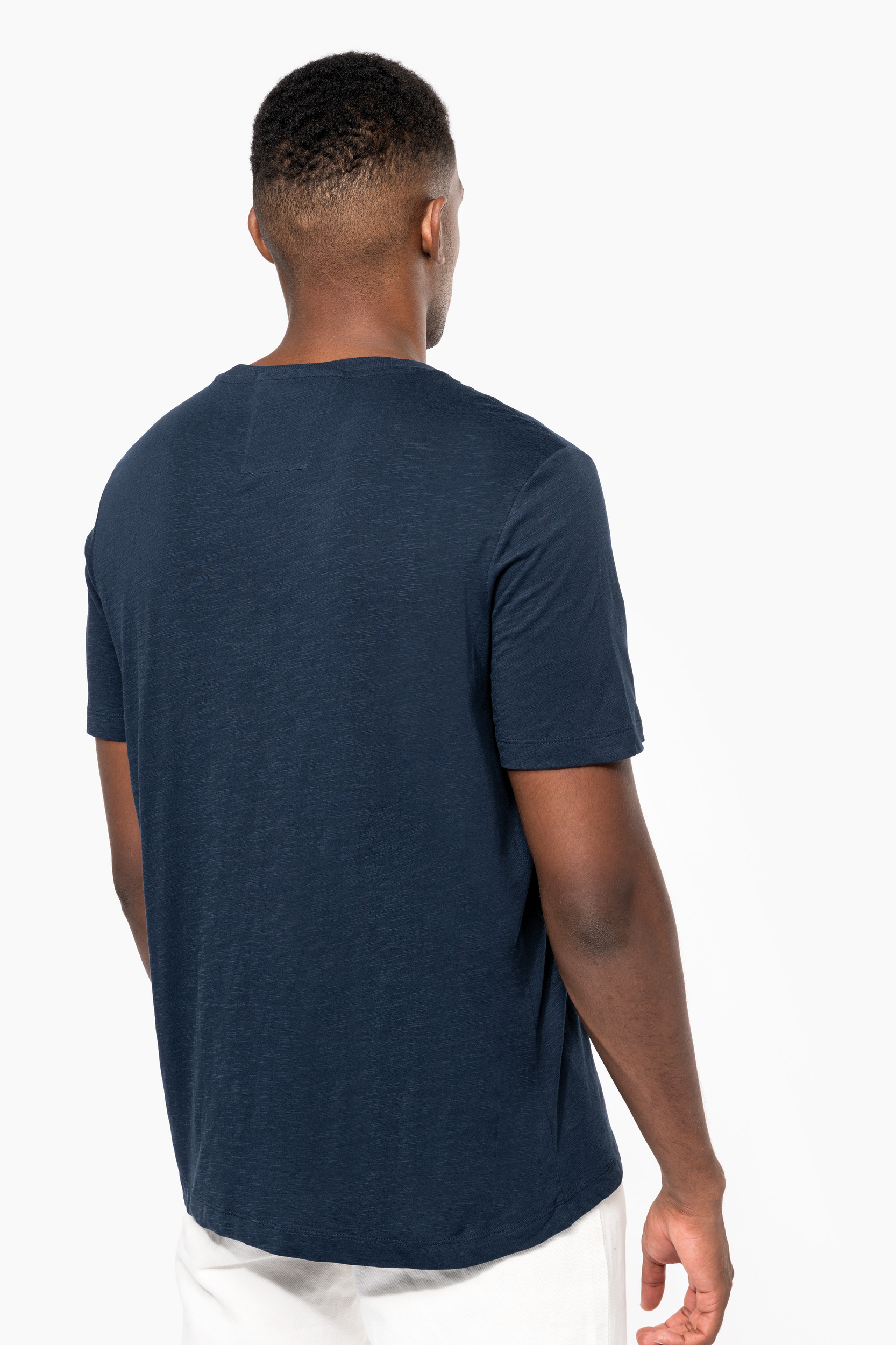 KNS303 - Camiseta Slub ecorresponsable cuello redondo y manga corta - 160 g