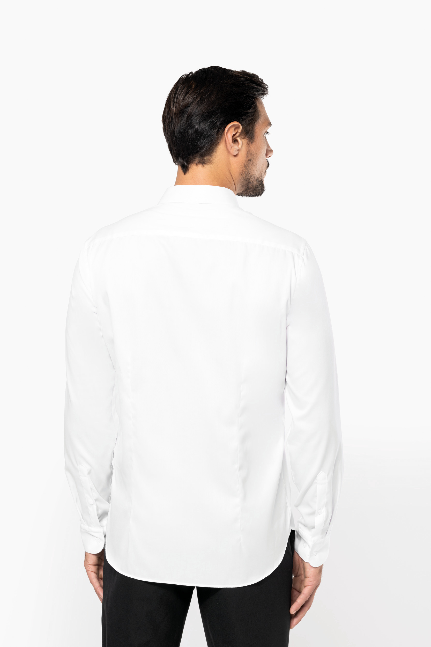 PK506 - Camisa sarga manga larga hombre