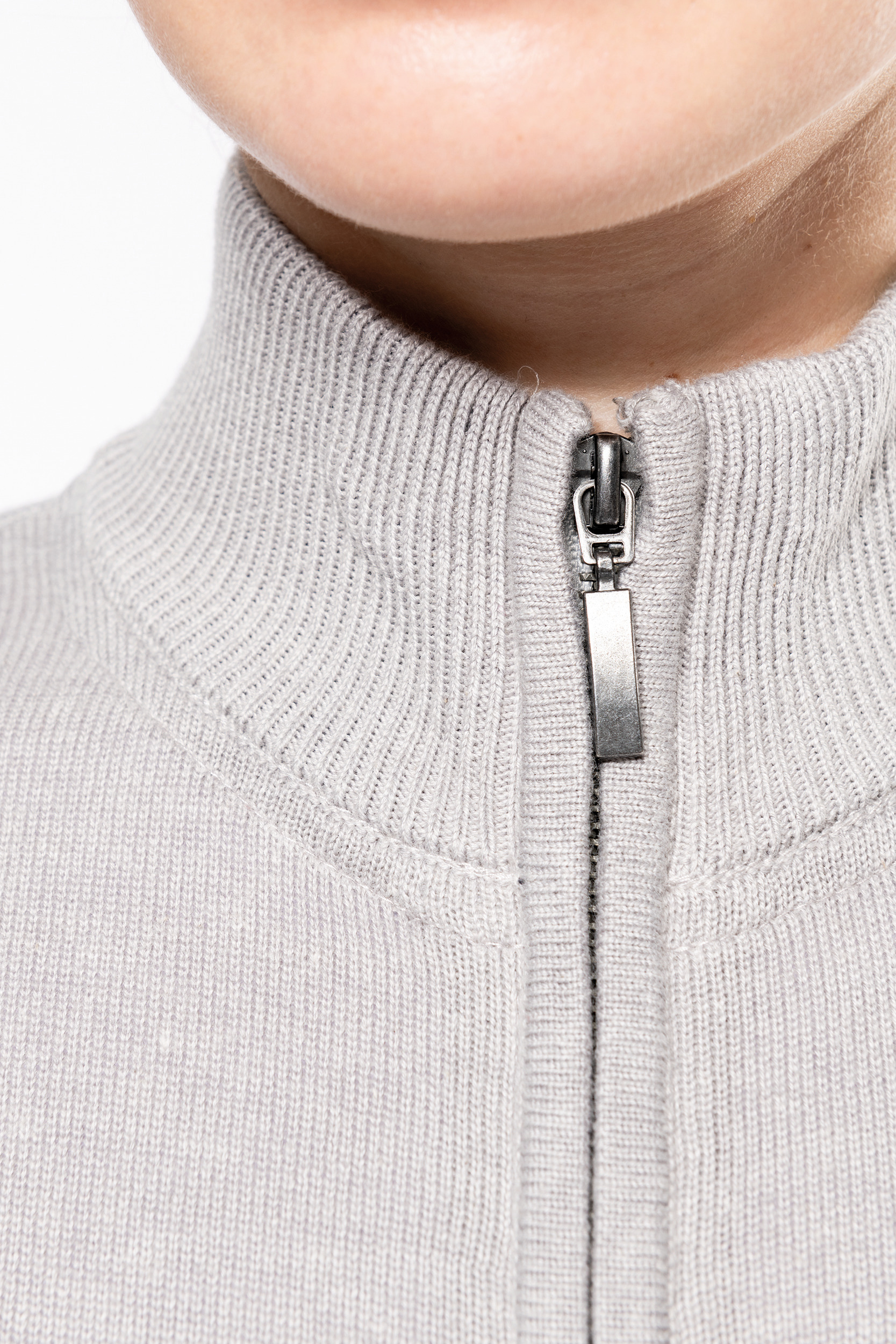 K962 - Chaqueta de punto con cremallera mujer