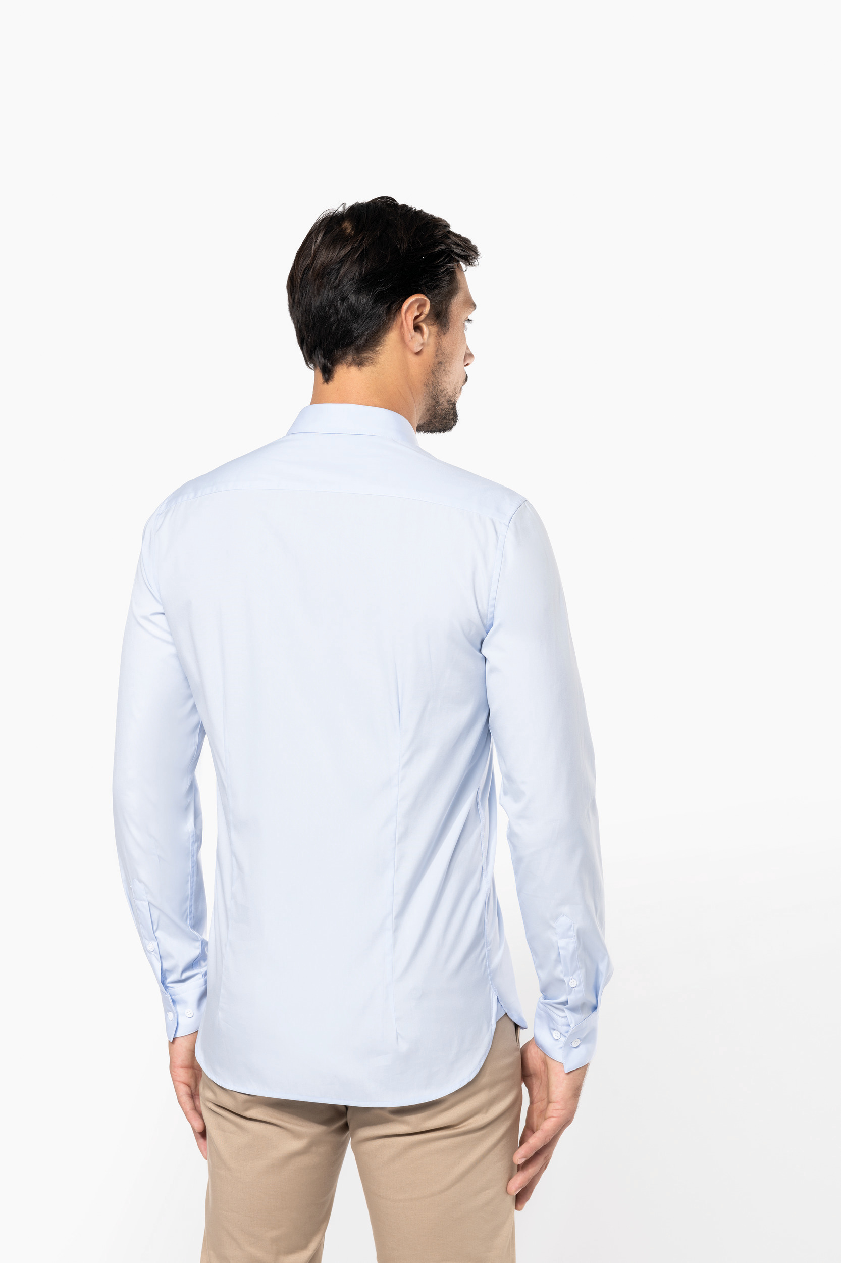 PK504 - Camisa popelina manga larga hombre