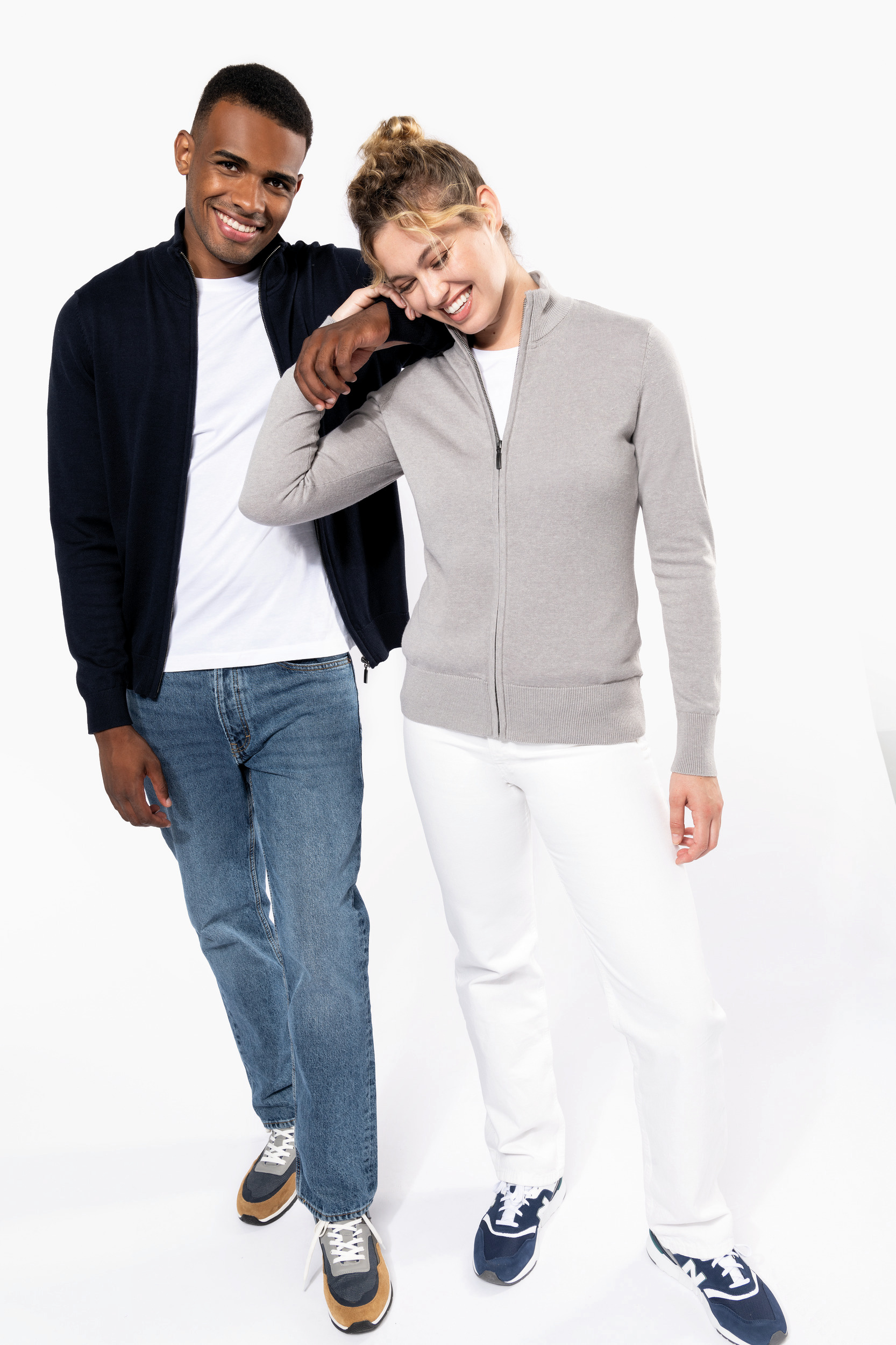 K962 - Chaqueta de punto con cremallera mujer