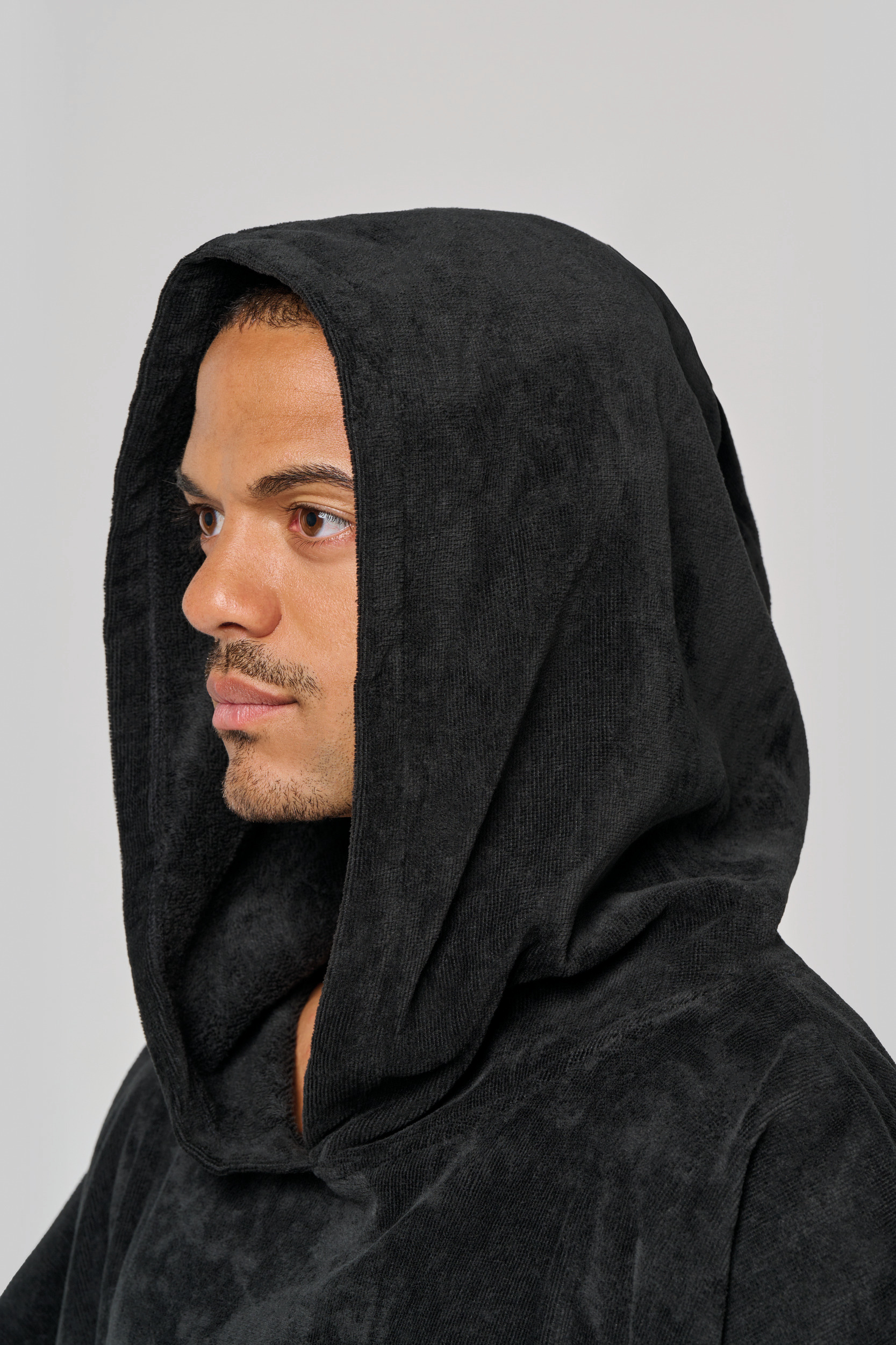 PA581 - Poncho de rizo con capucha - Unisex