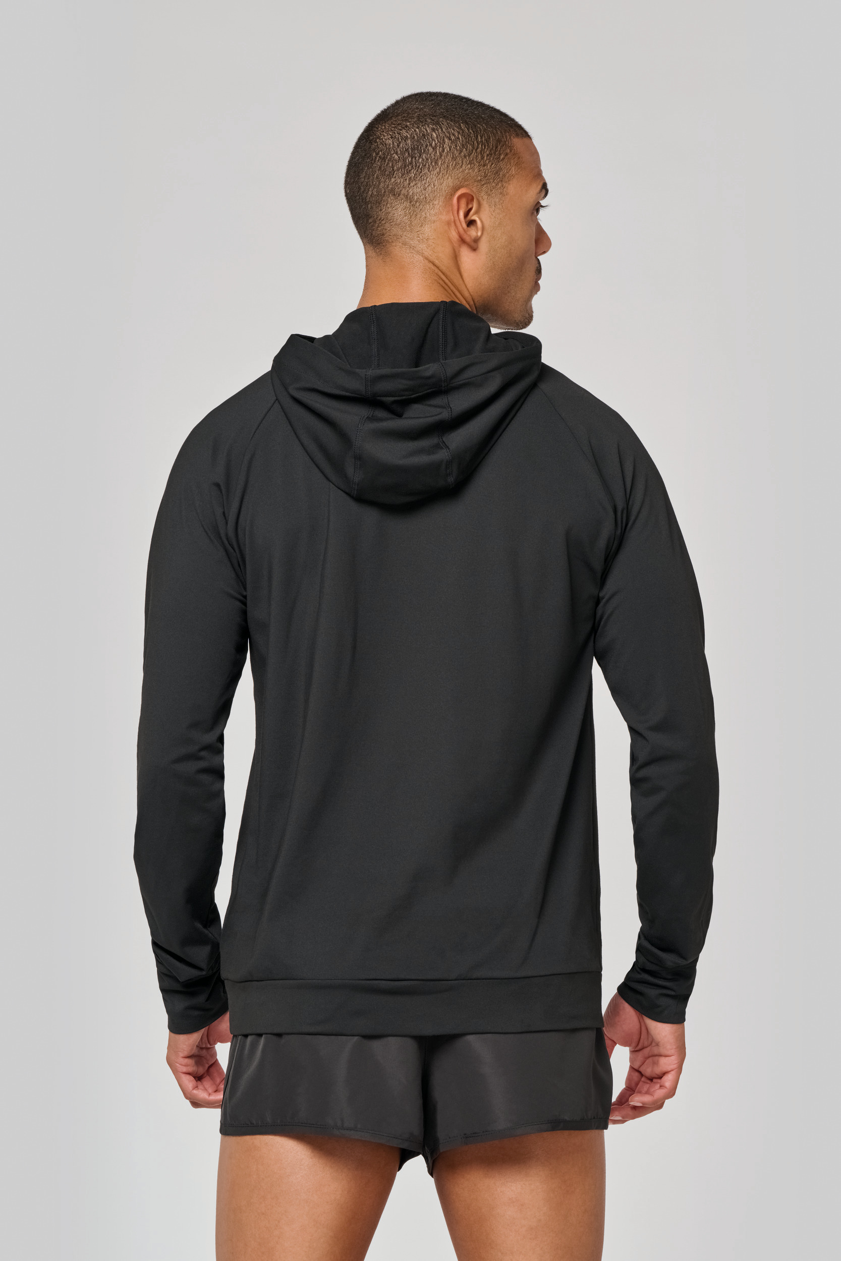PA360 - Sudadera deportiva capucha 1/4 cremallera unisex