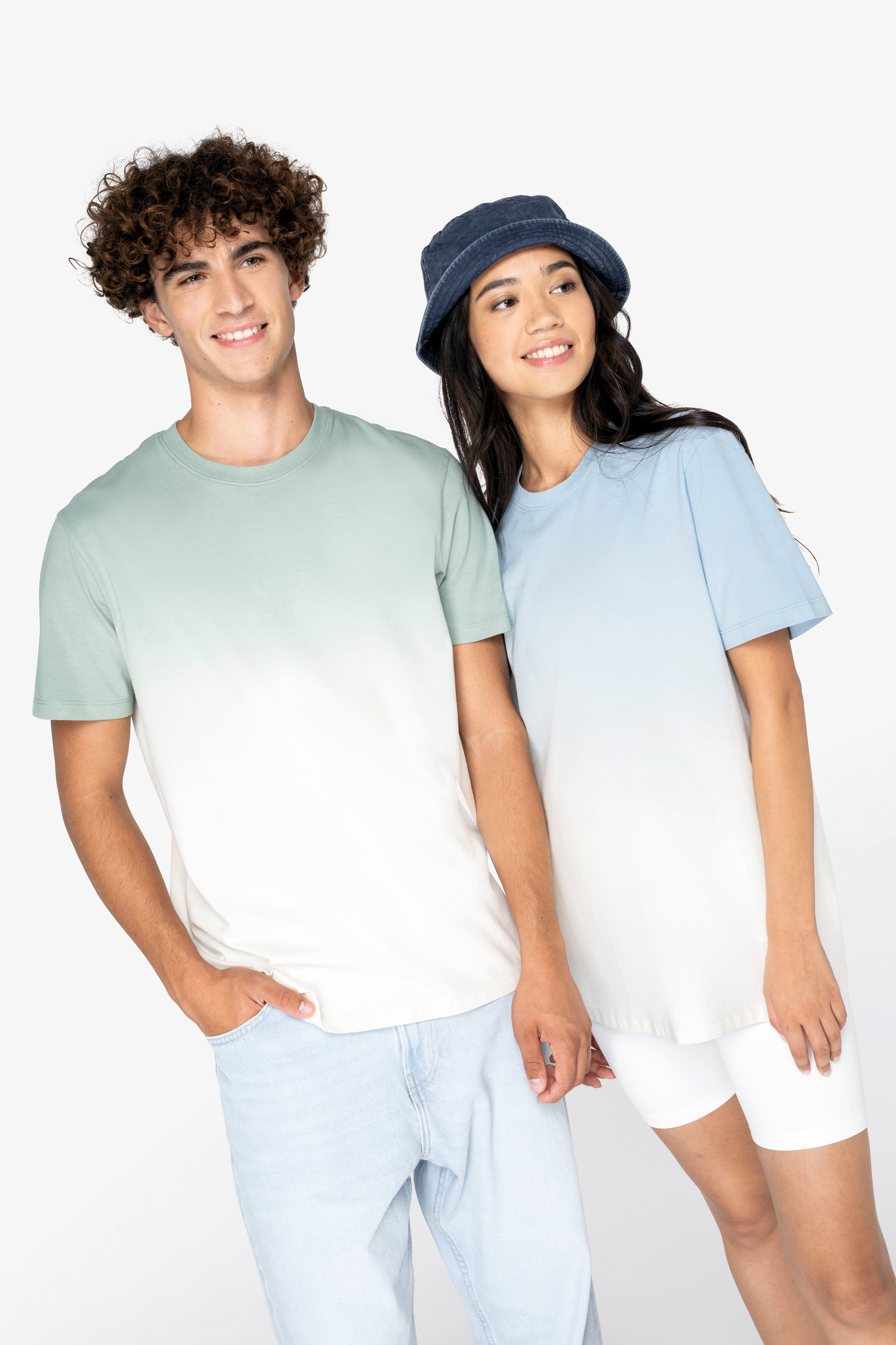 NS345 - Camiseta ecorresposable Dip Dye unisex