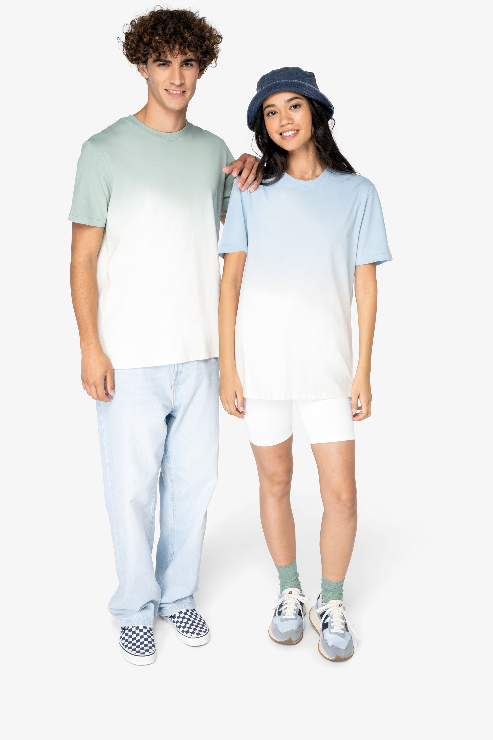 NS345 - Camiseta ecorresposable Dip Dye unisex