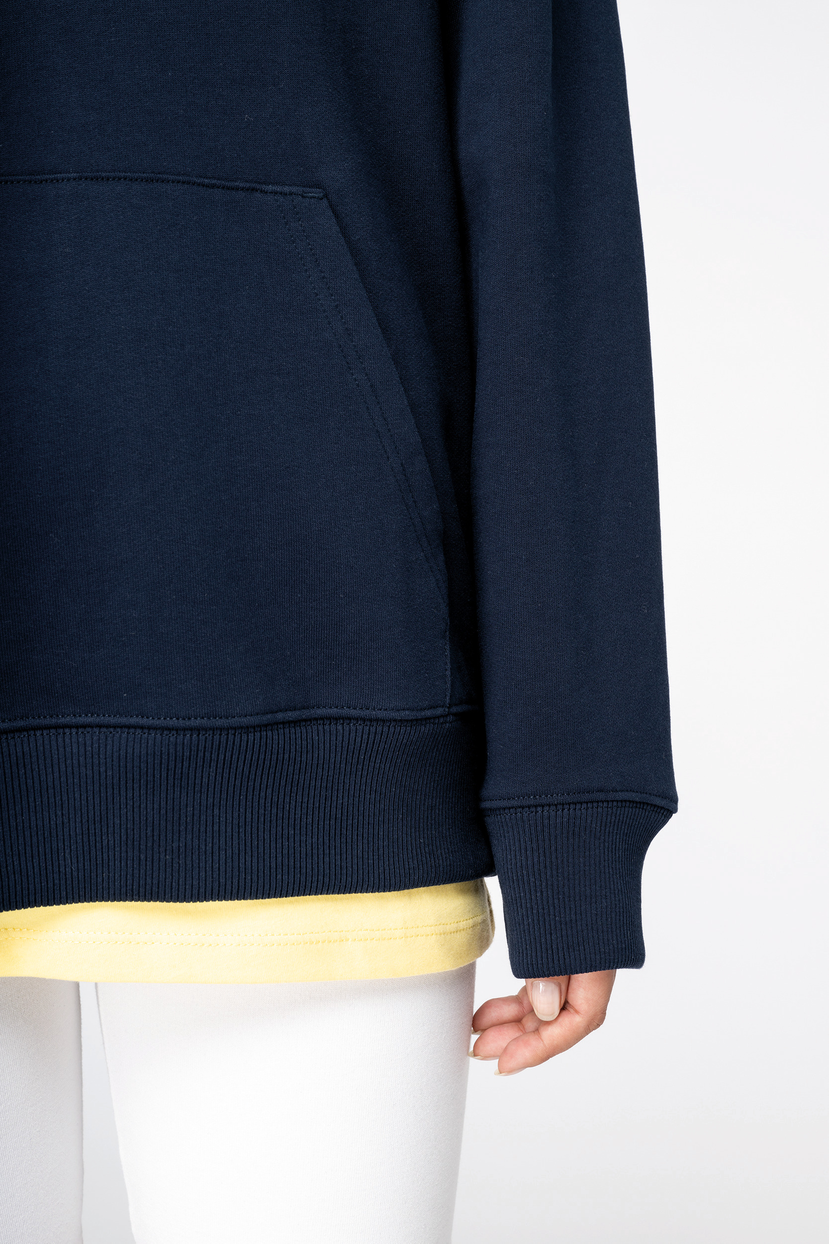 NS431 - Sudadera ecorresponsable con capucha y hombros caídos French Terry unisex