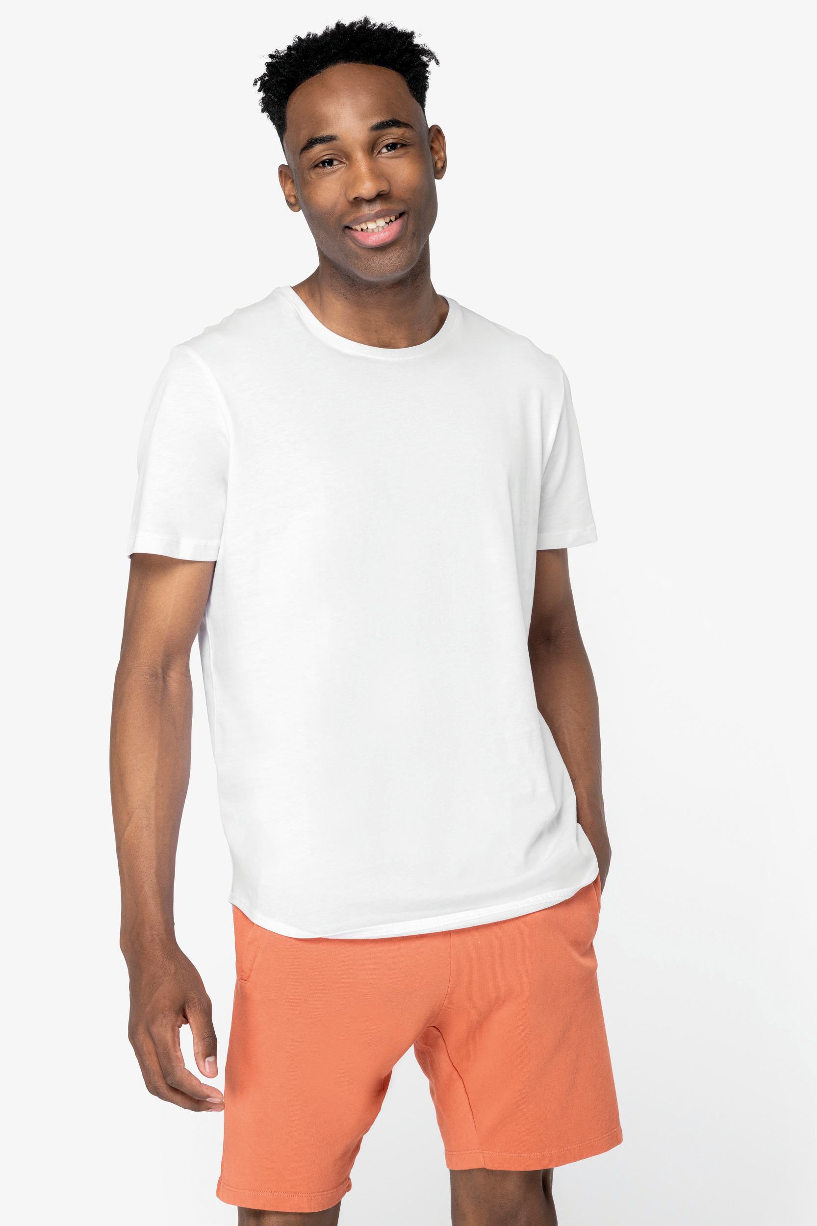 NS331 - Camiseta con dobladillo redondeado hombre