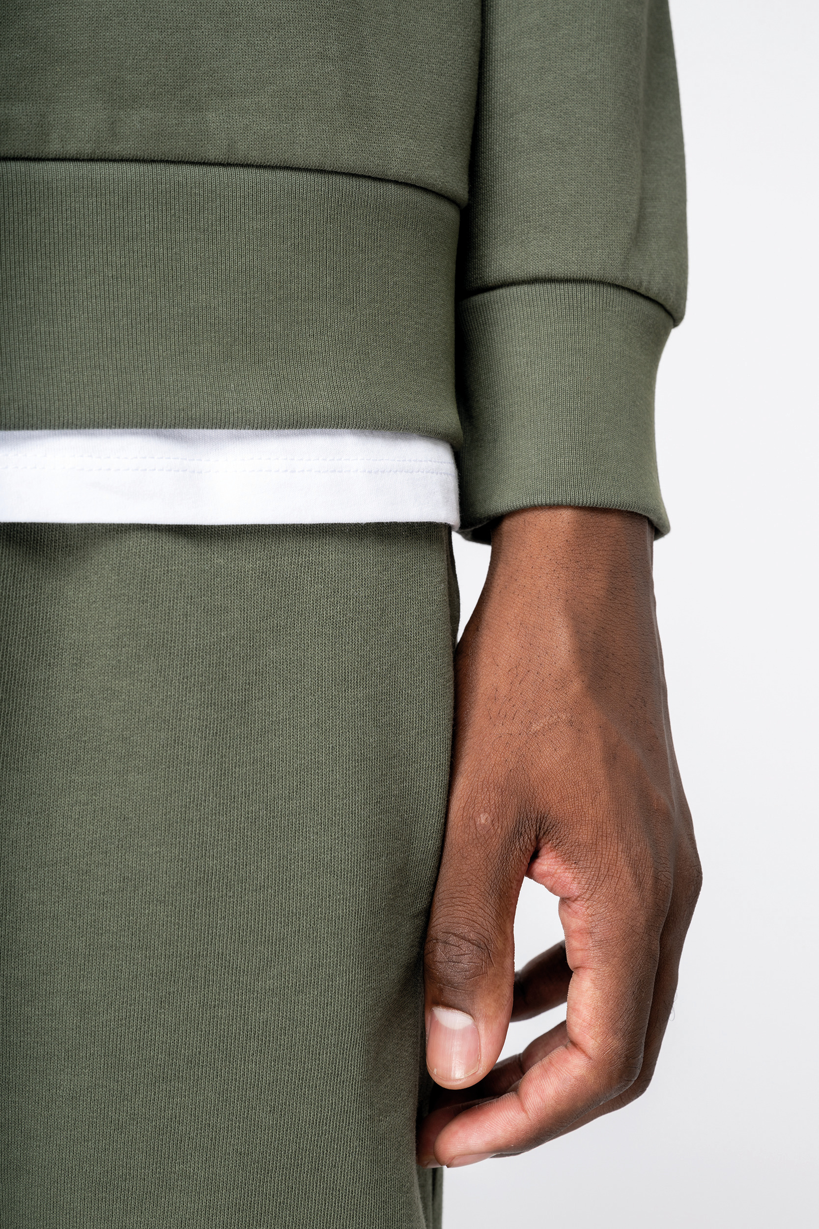 NS435 - Sudadera ecorresponsable cuello redondo y hombros caídos felpa perchada unisex