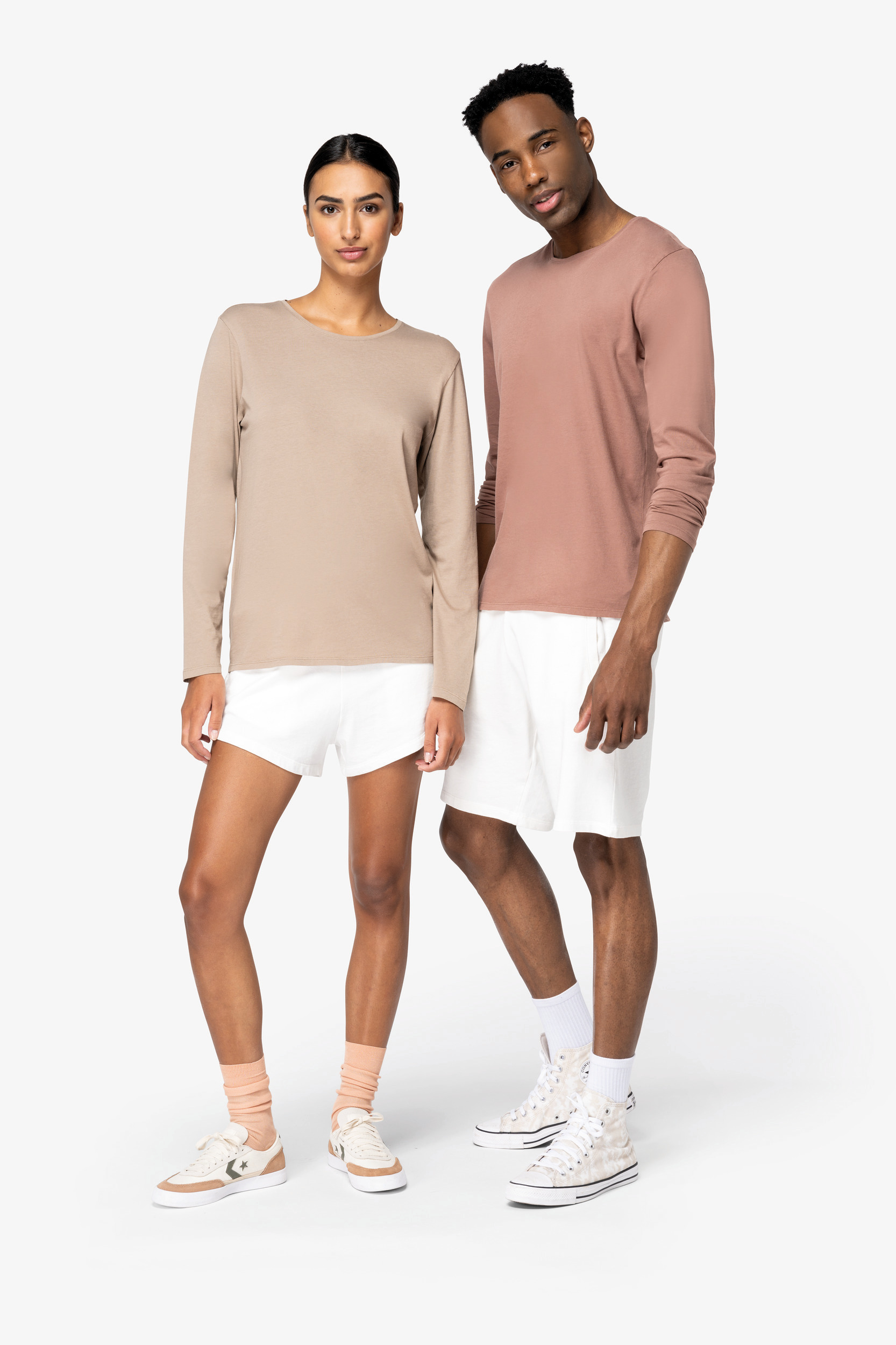 NS336 - Camiseta ecorresponsable efecto lavado de manga larga unisex