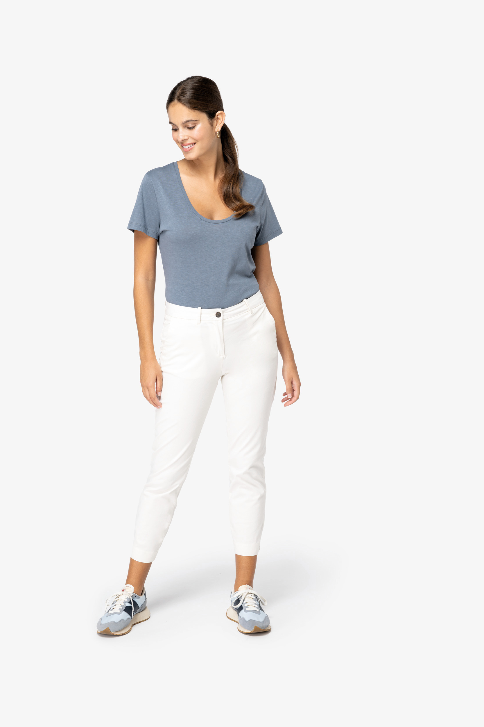 NS737 - Pantalón chino 7/8 ecorresponsable mujer