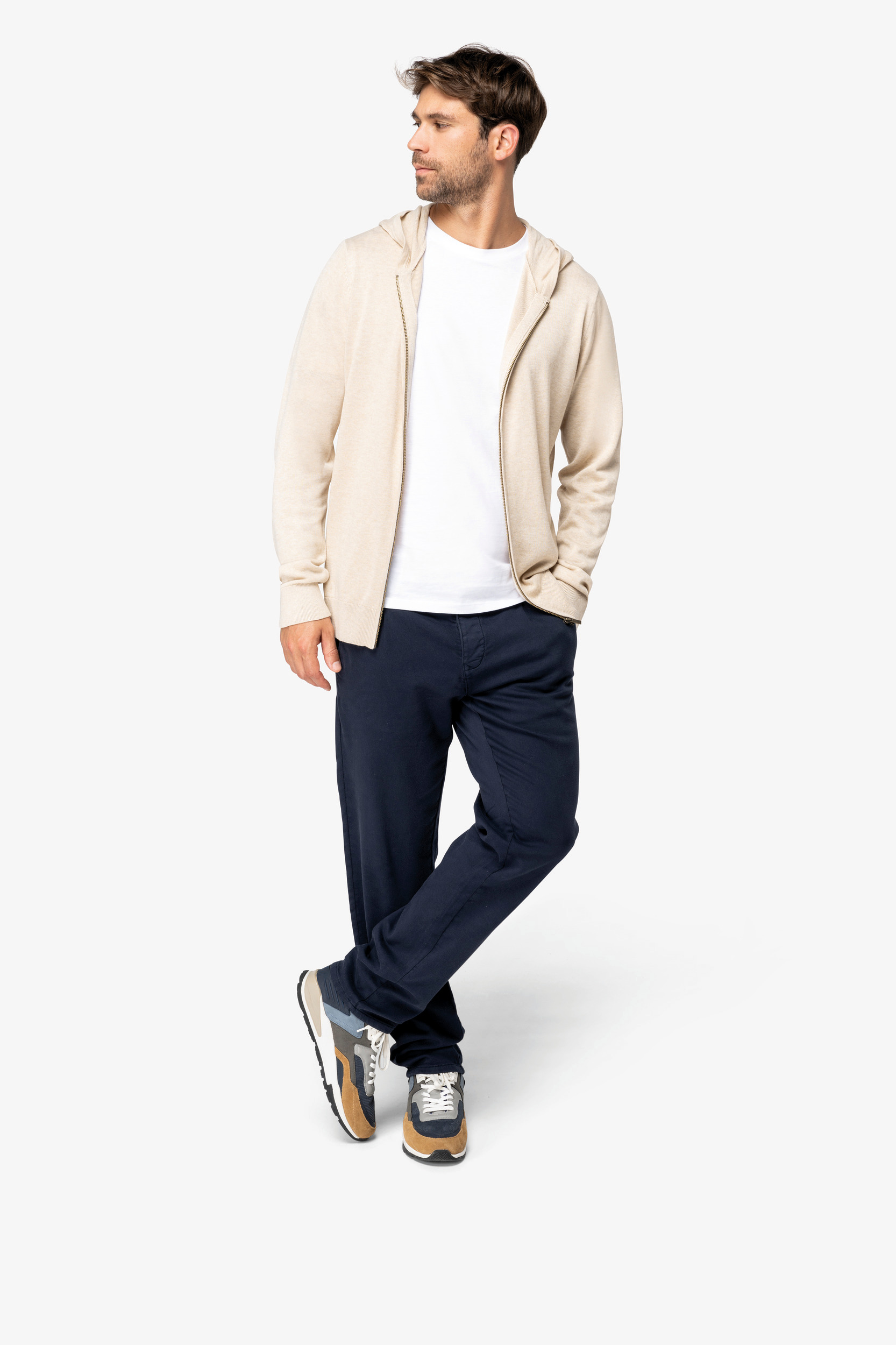 NS906 - Jersey ecorresponsable con capucha de lyocell hombre