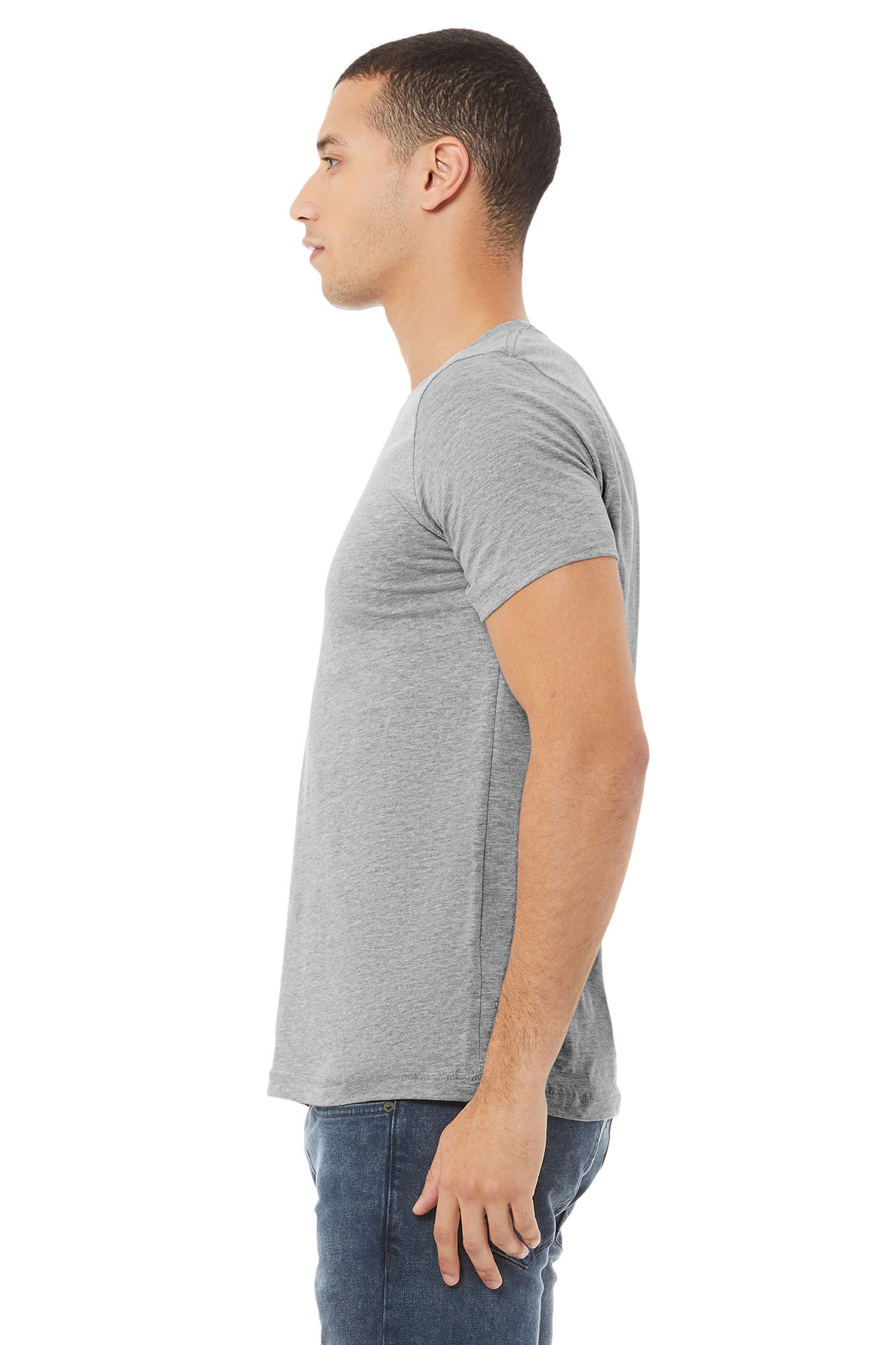BE3001CVC - Camiseta cuello redondo hombre Heather