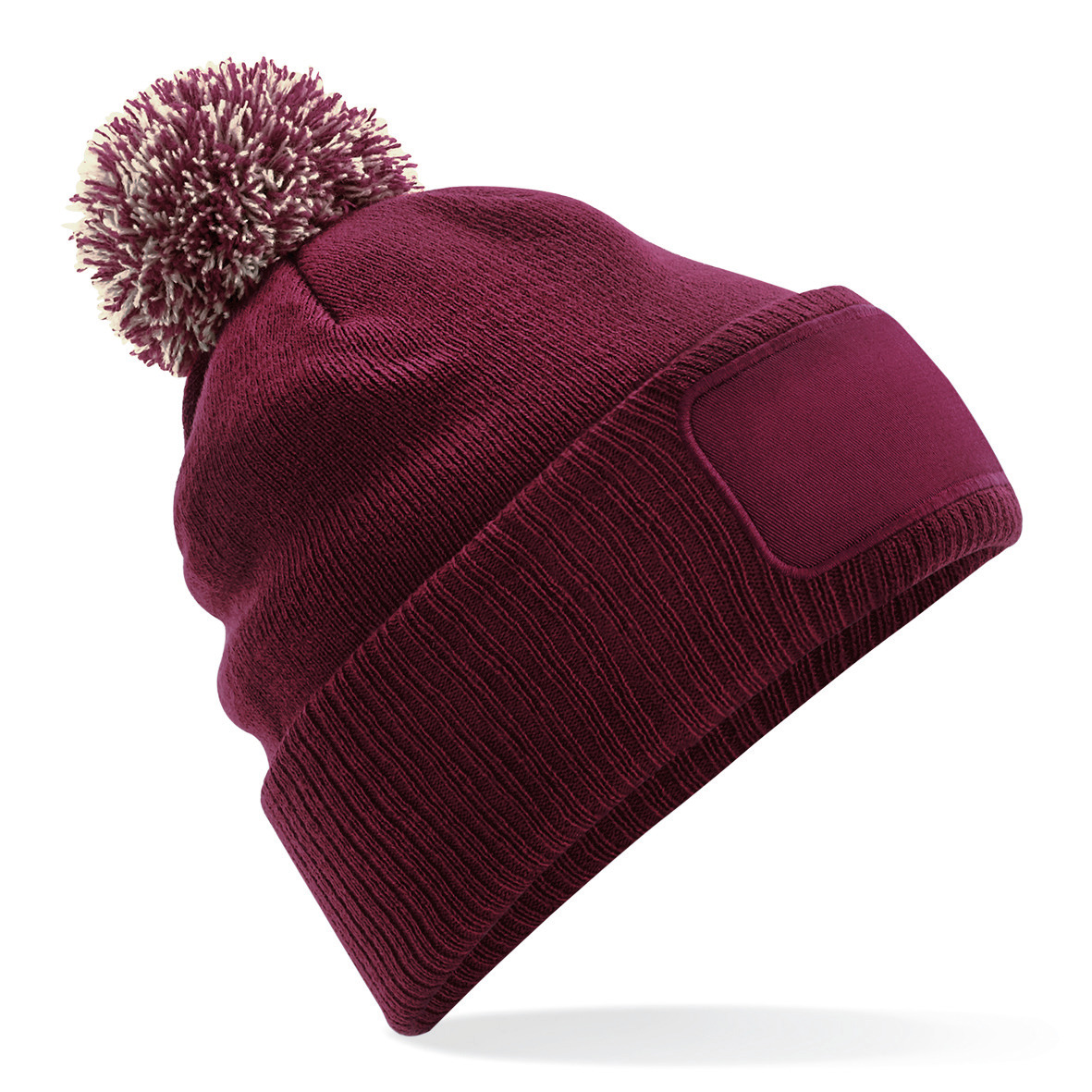B443 - Gorro parche Snowstar® con pompón <br/>