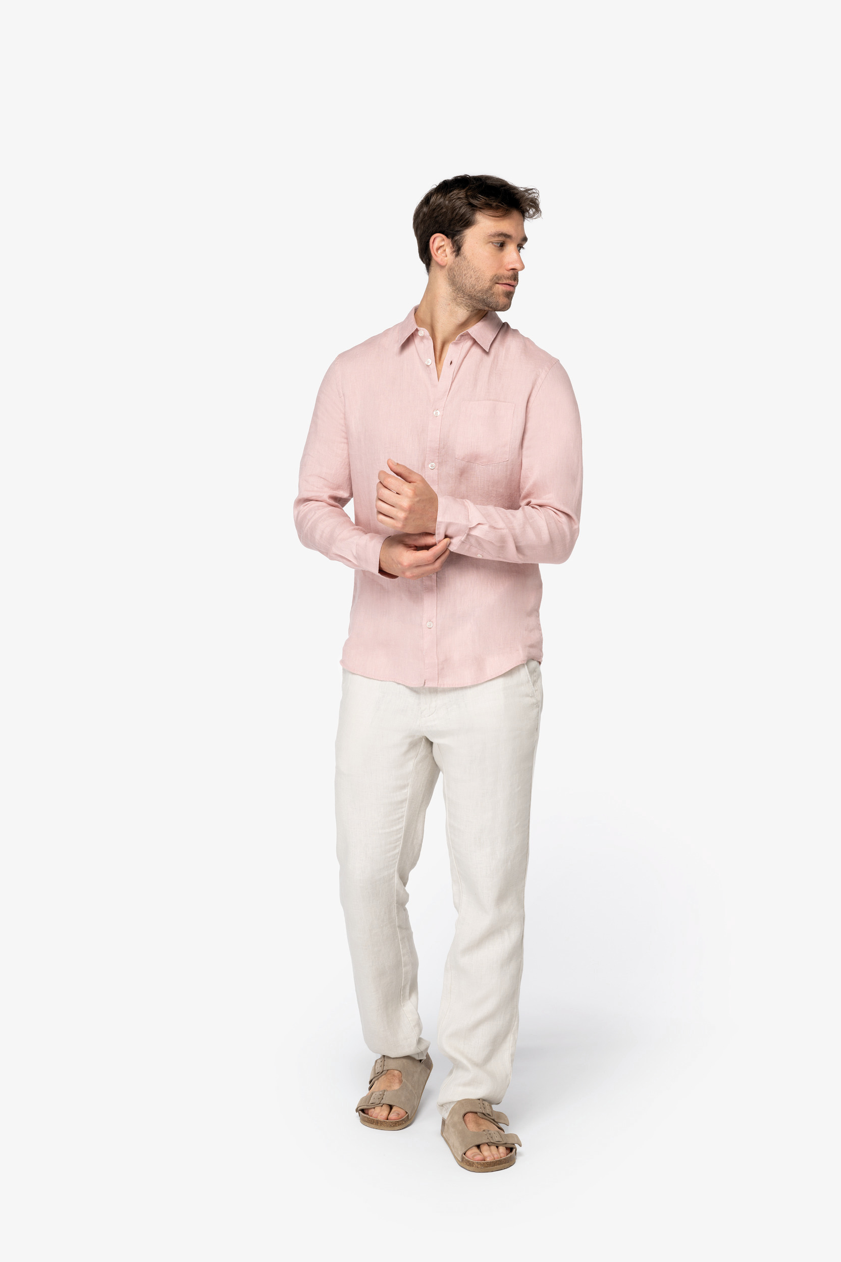 NS504 - Camisa de lino hombre