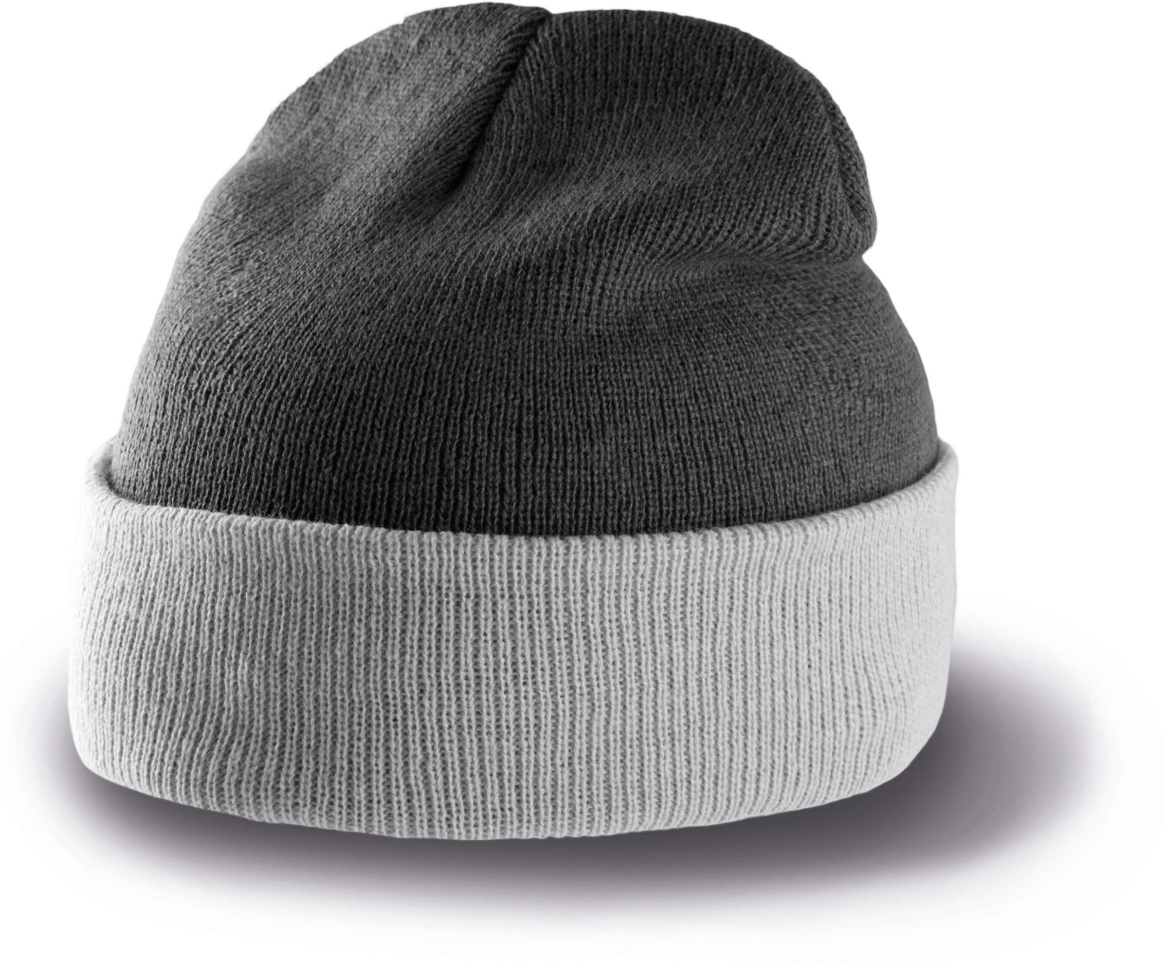 KP514 - Gorro bicolor con dobladillo