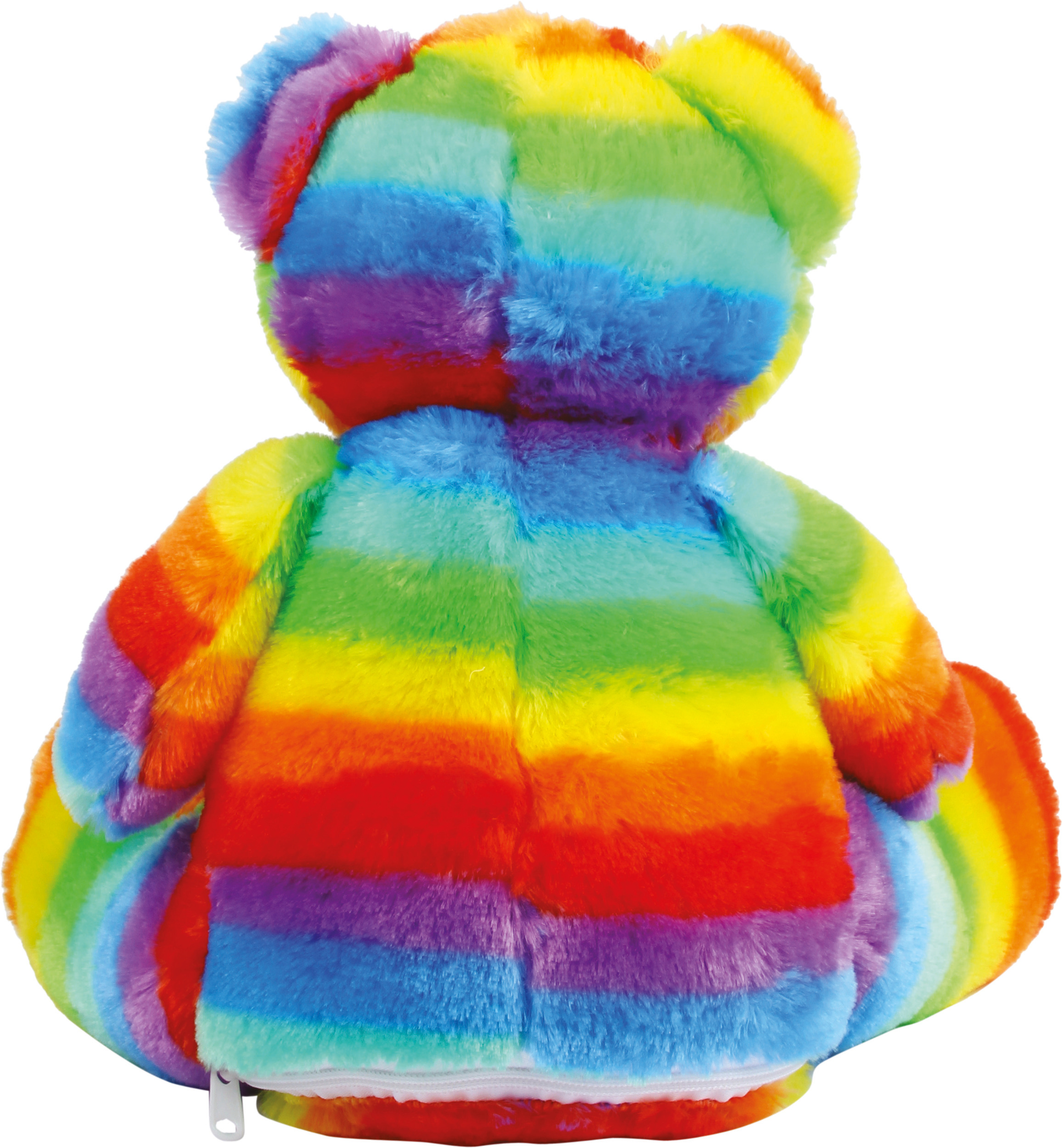 MM555 - Oso de peluche multicolor con cremallera