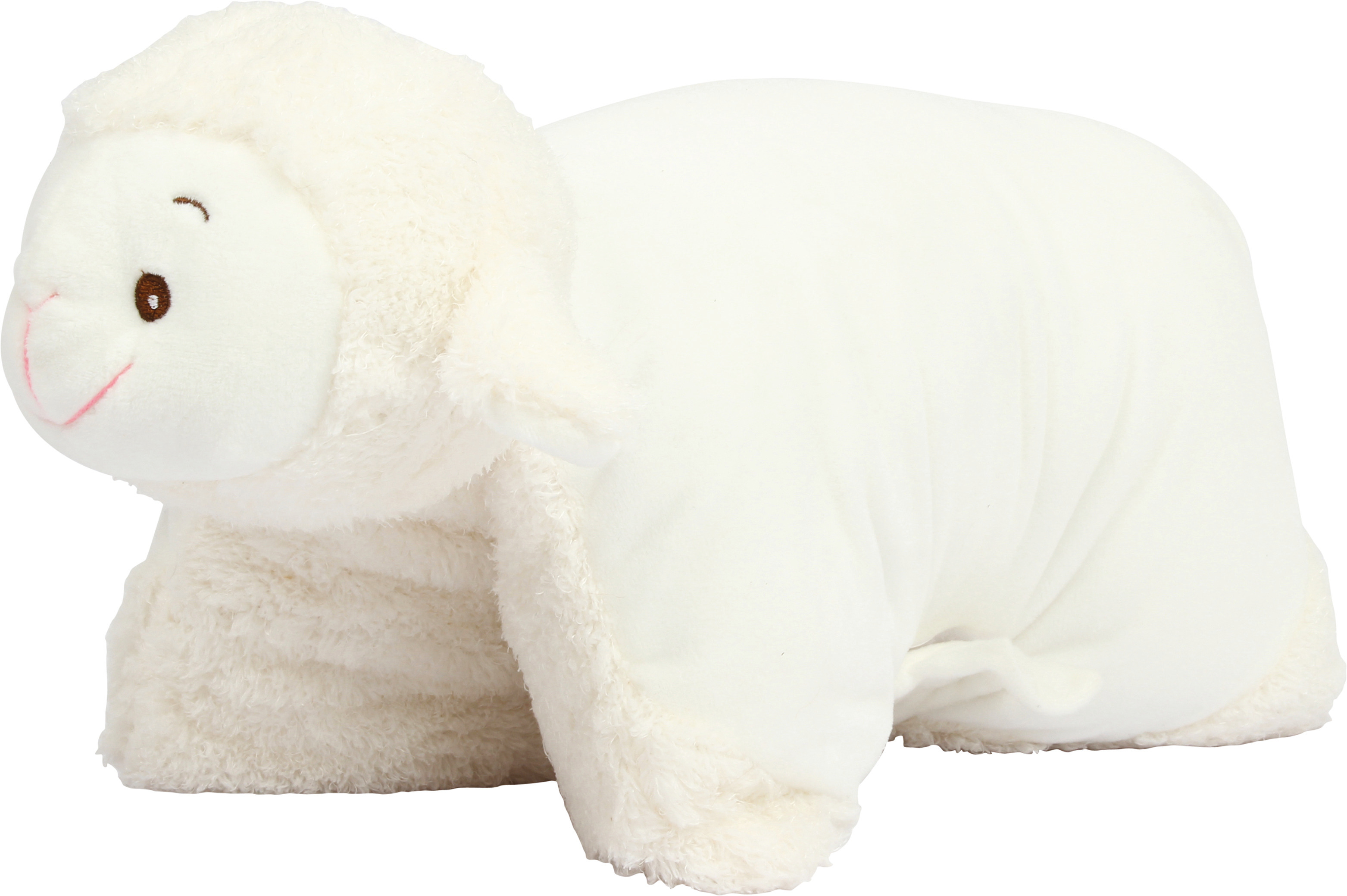 MM600 - Cojín-Peluche de Cordero con cremallera
