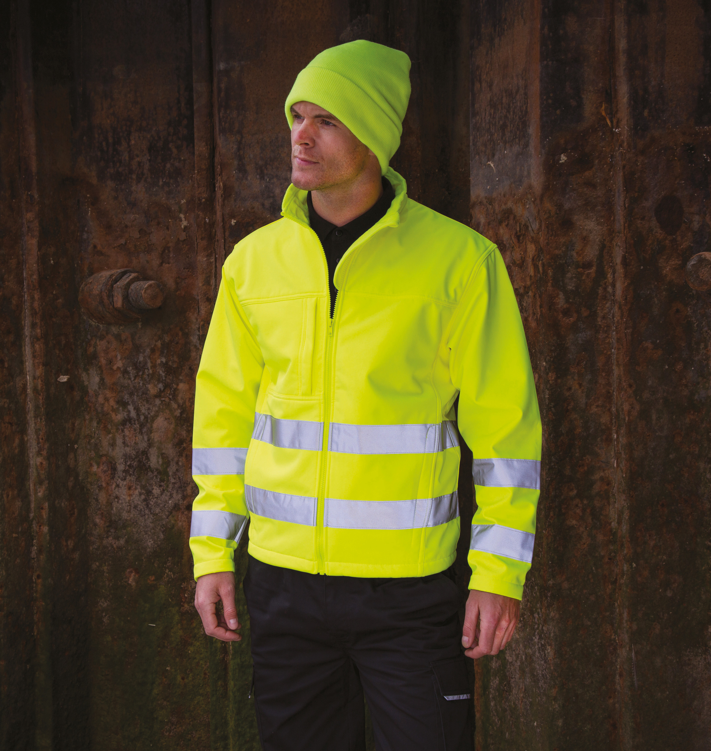R117 - Chaqueta Softshell High Viz
