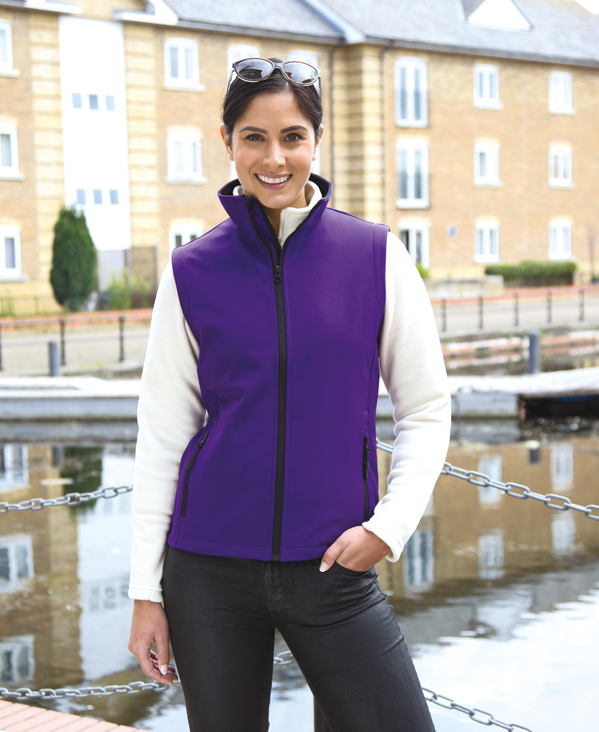 R232F - Chaleco Softshell Printable mujer